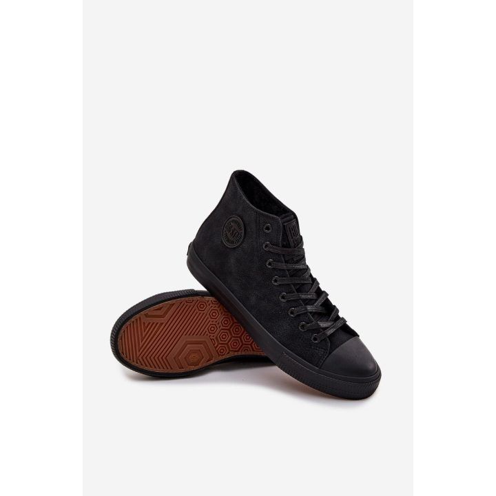 Laisvalaikio batai juodi iš eko odos su pašiltinimu Big Star BIG STAR SHOES