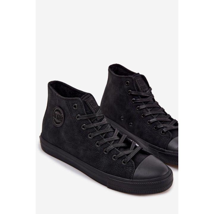 Laisvalaikio batai juodi iš eko odos su pašiltinimu Big Star BIG STAR SHOES