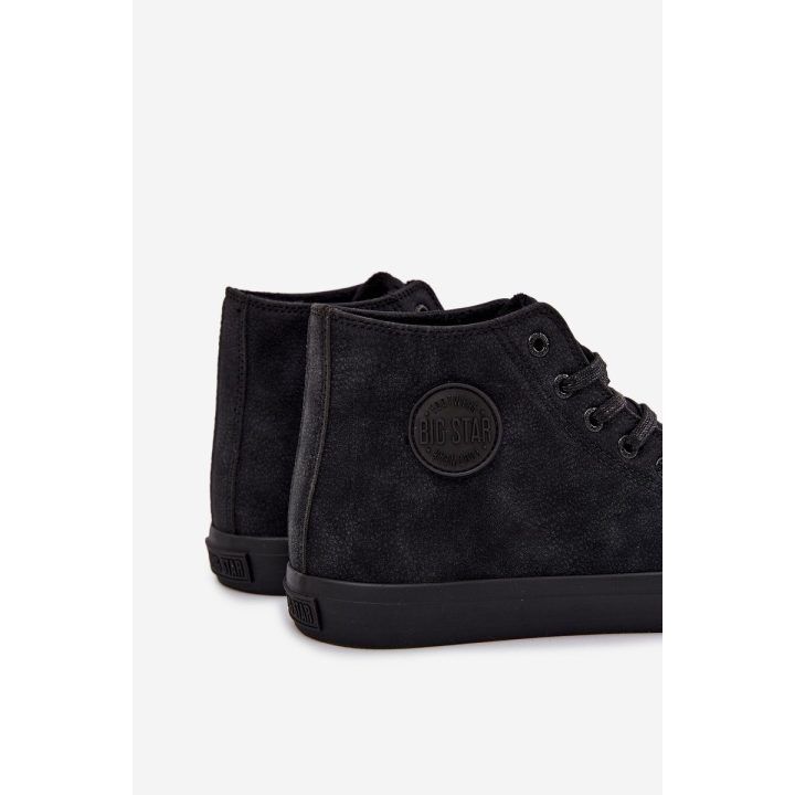 Laisvalaikio batai juodi iš eko odos su pašiltinimu Big Star BIG STAR SHOES