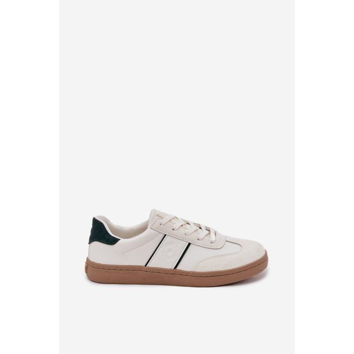 Laisvalaikio batai balti iš odos su guminiais padais Big Star BIG STAR SHOES