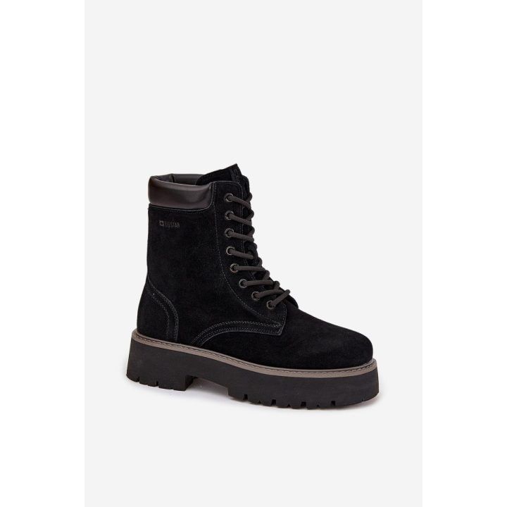 Auliniai batai moteriški juodi versta oda Big Star BIG STAR SHOES