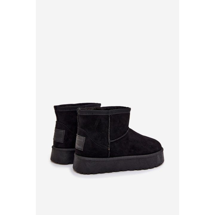 Sniego batai vaikiški juodi pašiltinti kailiu SS374018 BIG STAR SHOES