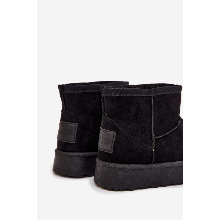 Sniego batai vaikiški juodi pašiltinti kailiu SS374018 BIG STAR SHOES