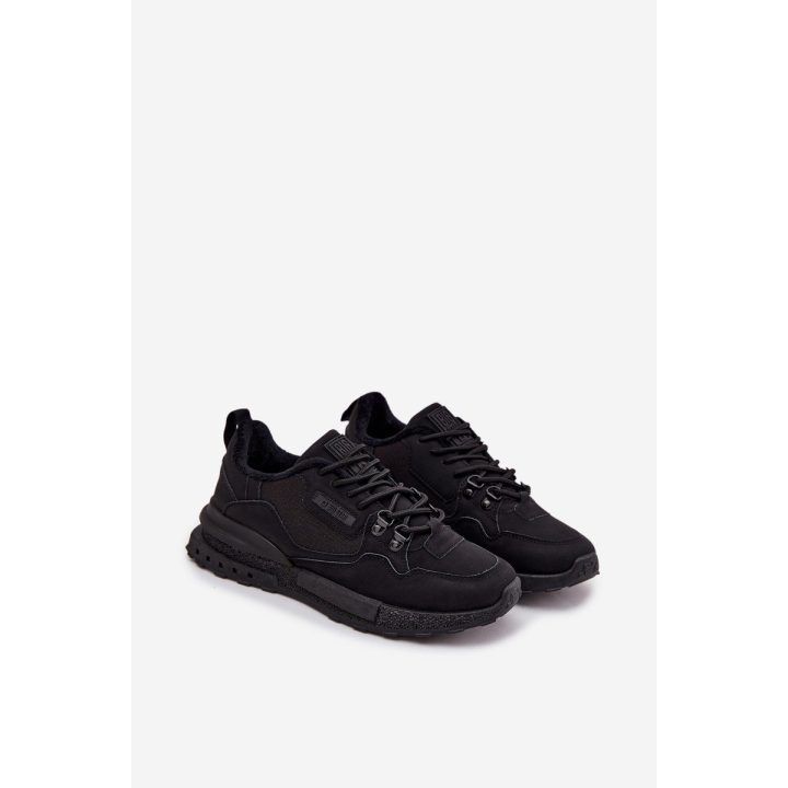 Vyriški juodi sportbačiai su pašiltinimu HI-POLY SYSTEM BIG STAR SHOES