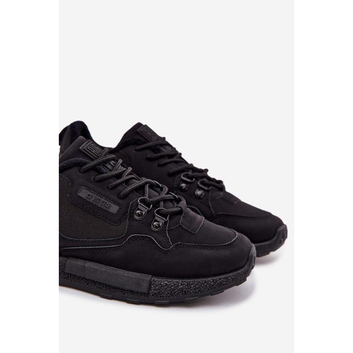Vyriški juodi sportbačiai su pašiltinimu HI-POLY SYSTEM BIG STAR SHOES