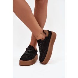 Platforminiai moteriški sportbačiai juodi Big Star BIG STAR SHOES