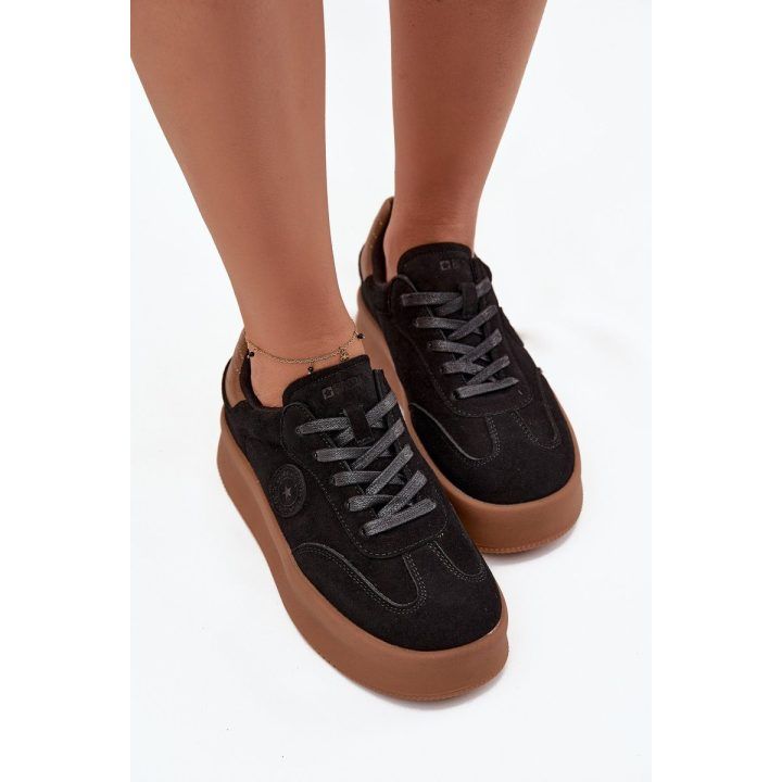 Platforminiai moteriški sportbačiai juodi Big Star BIG STAR SHOES
