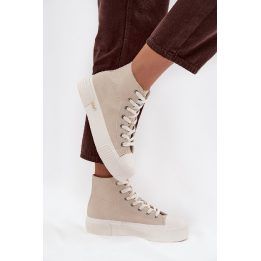 Women's Sneakers On Platform LEE 50253002.35E ISLA WOMEN MID Smėlio spalvos LEE