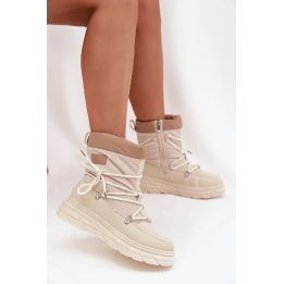 Sniego aulinukai smėlio spalvos su užtrauktuku Lee Cooper LEE COOPER