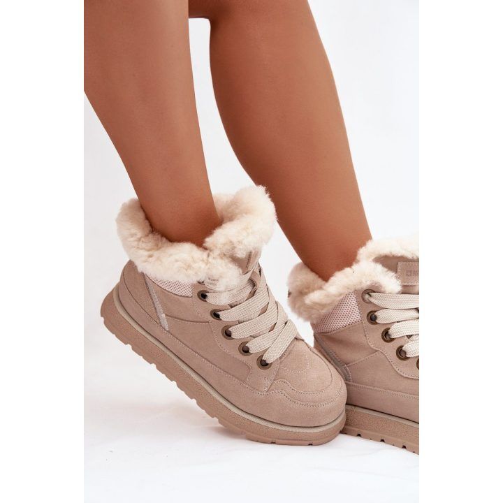 Žieminiai batai batai su platforma ir kailiu Big Star – šilumai ir patogumui žiemą. BIG STAR SHOES