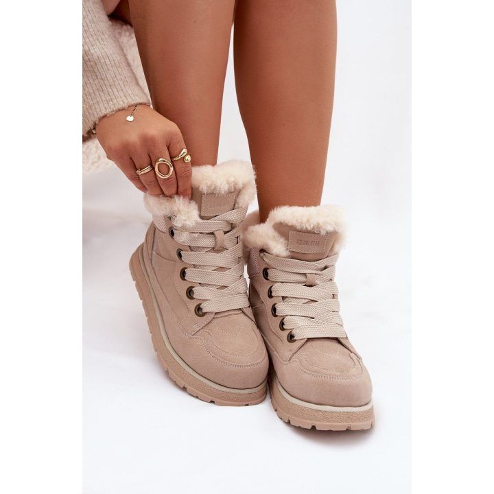 Žieminiai batai batai su platforma ir kailiu Big Star – šilumai ir patogumui žiemą. BIG STAR SHOES