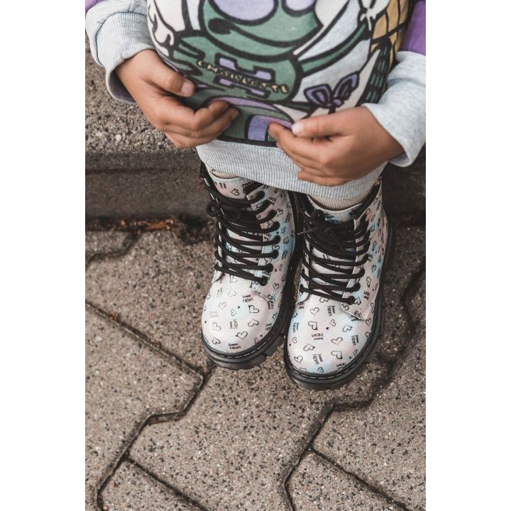 Vaikiški blizgūs batai su raštais įvairiaspalviai Reggie
