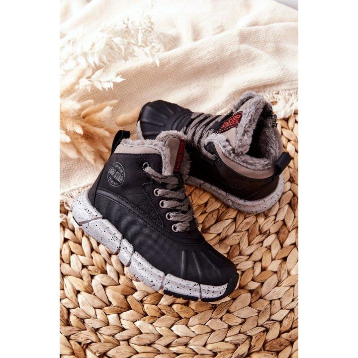 Auliniai batai vaikams su pašiltinimu juodi Big Star BIG STAR SHOES