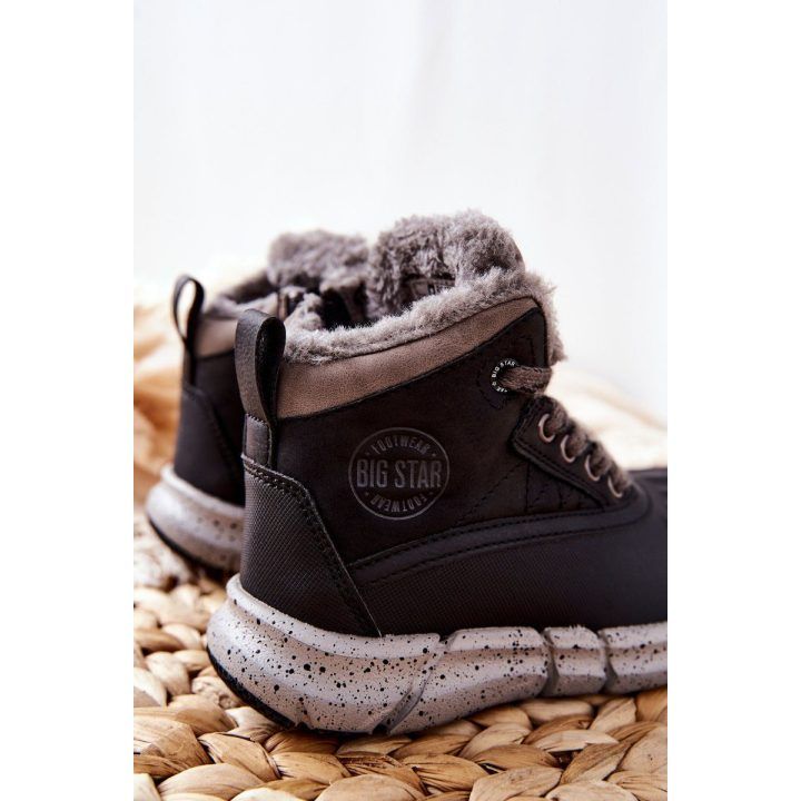 Auliniai batai vaikams su pašiltinimu juodi Big Star BIG STAR SHOES