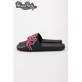 Moteriškos šlepetės Pol'and'Rock Festival juodos Big Star BIG STAR SHOES