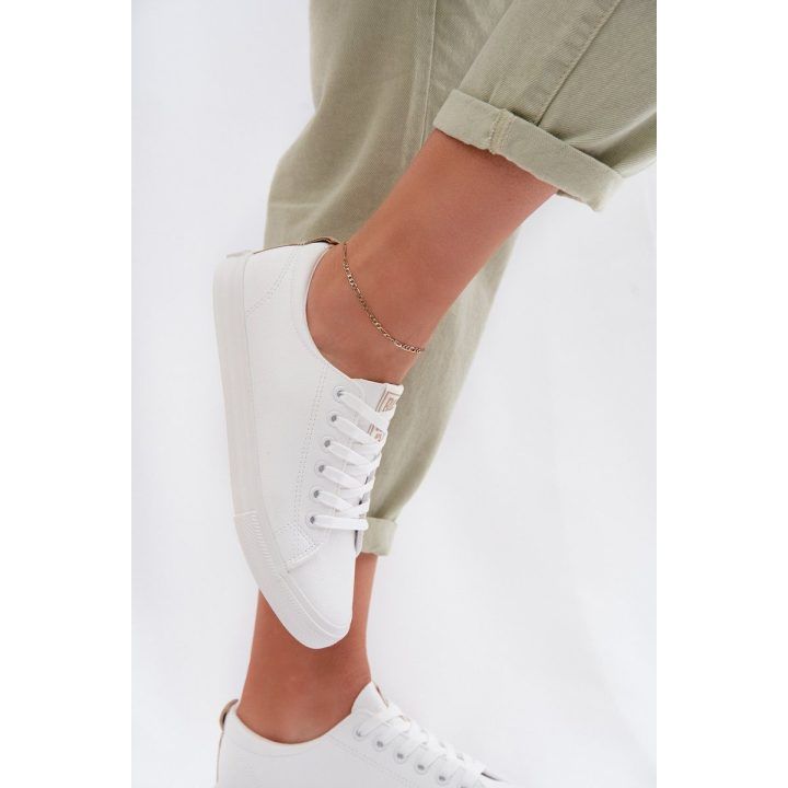 Moteriški sportbačiai iš eko odos, balti Big Star BIG STAR SHOES