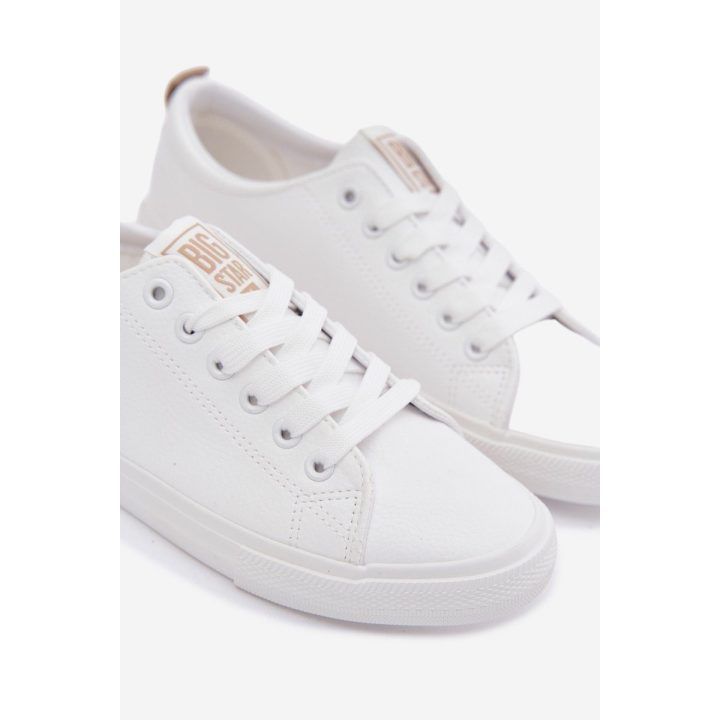 Moteriški sportbačiai iš eko odos, balti Big Star BIG STAR SHOES