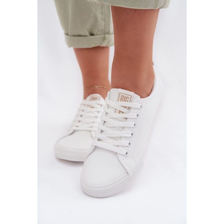 Moteriški sportbačiai iš eko odos, balti Big Star BIG STAR SHOES