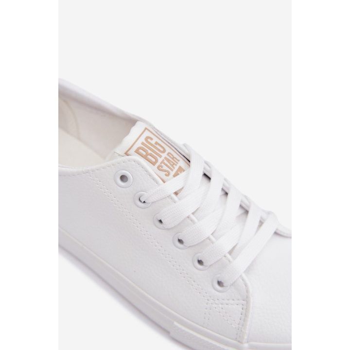 Moteriški sportbačiai iš eko odos, balti Big Star BIG STAR SHOES