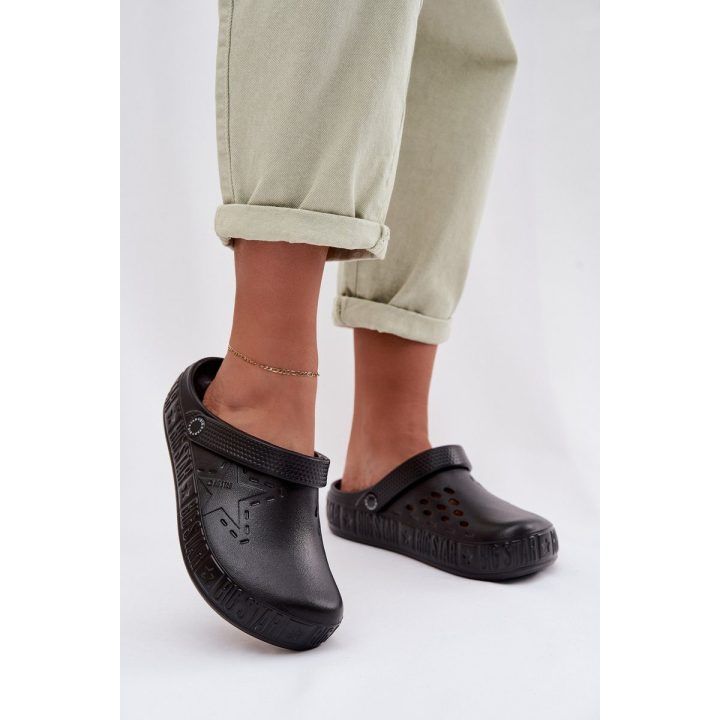Moteriškos šlepetės iš putų medžiagos Big Star, juoda BIG STAR SHOES