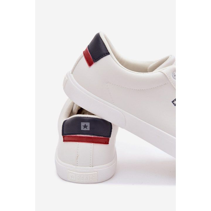 Vyriški sportbačiai iš dirbtinės odos balti Big Star BIG STAR SHOES