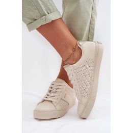 Moteriški sportbačiai iš dirbtinės odos smėlio spalvos Big Star BIG STAR SHOES