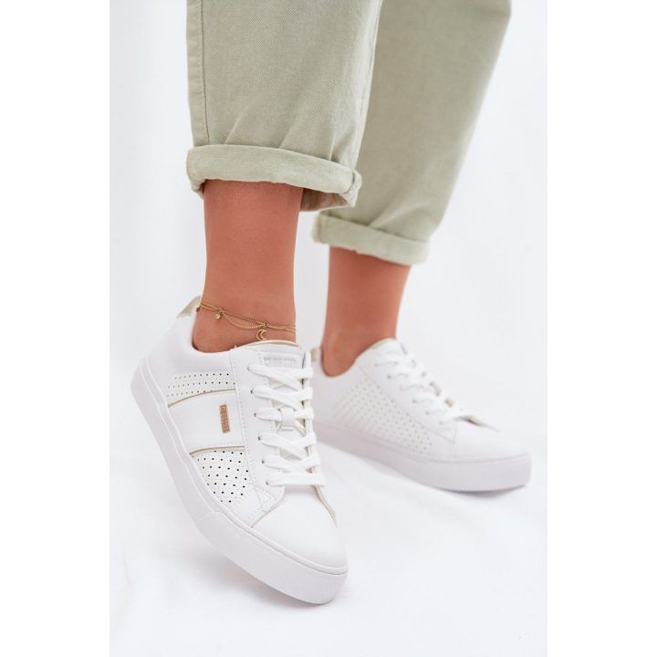 Moteriški sportbačiai perforuoti balti Big Star BIG STAR SHOES