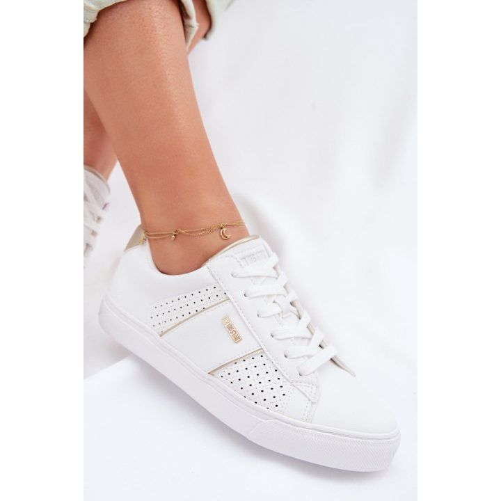 Moteriški sportbačiai perforuoti balti Big Star BIG STAR SHOES