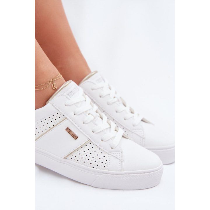 Moteriški sportbačiai perforuoti balti Big Star BIG STAR SHOES