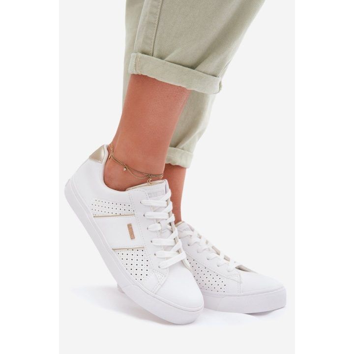 Moteriški sportbačiai perforuoti balti Big Star BIG STAR SHOES