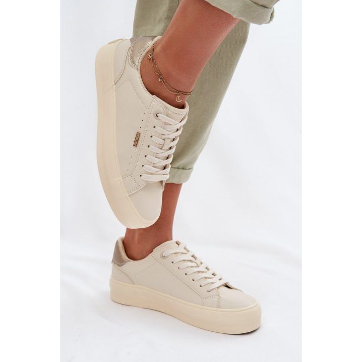 Moteriški sportbačiai su platforma smėlio spalvos Big Star BIG STAR SHOES