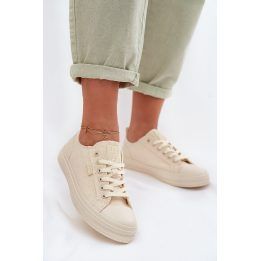 Moteriški sportbačiai su raišteliais smėlio spalvos Big Star BIG STAR SHOES