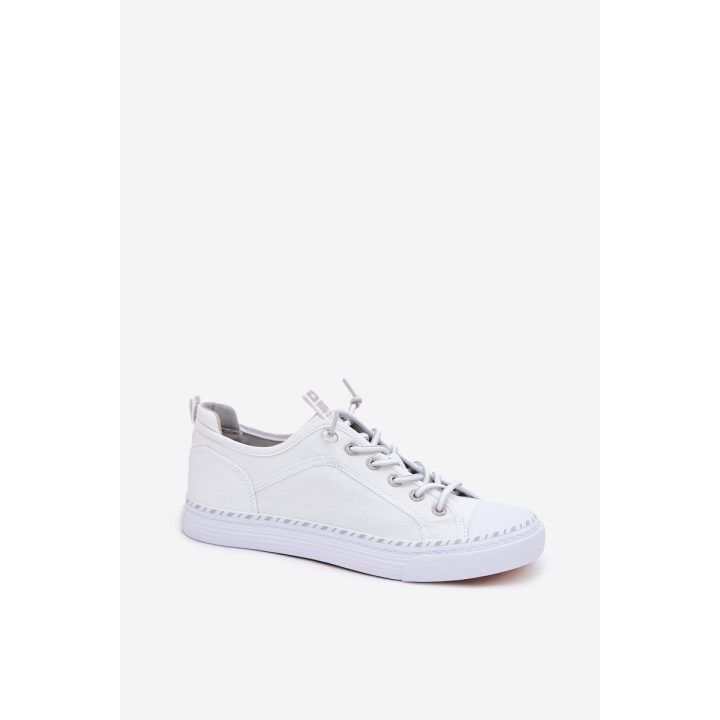 Moteriški sportbačiai su tekstiline viršute balti Big Star BIG STAR SHOES