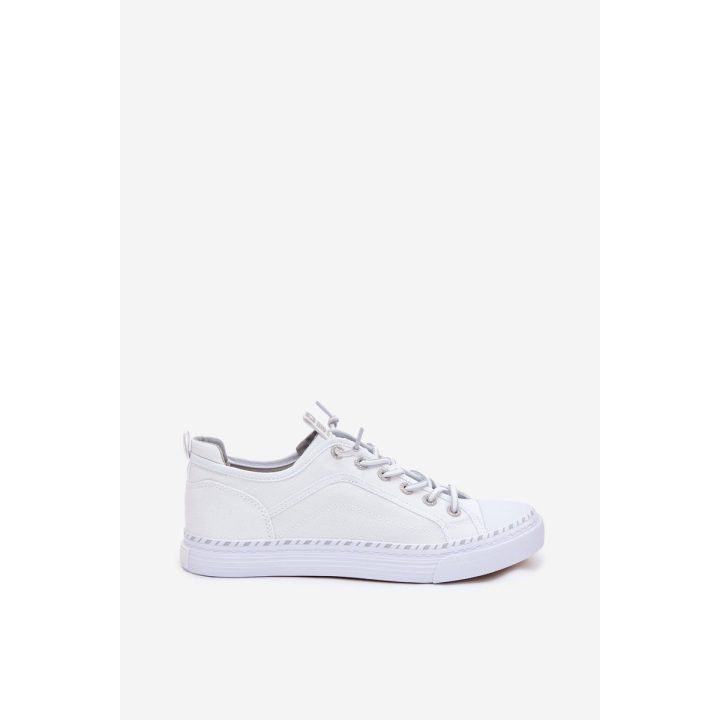 Moteriški sportbačiai su tekstiline viršute balti Big Star BIG STAR SHOES