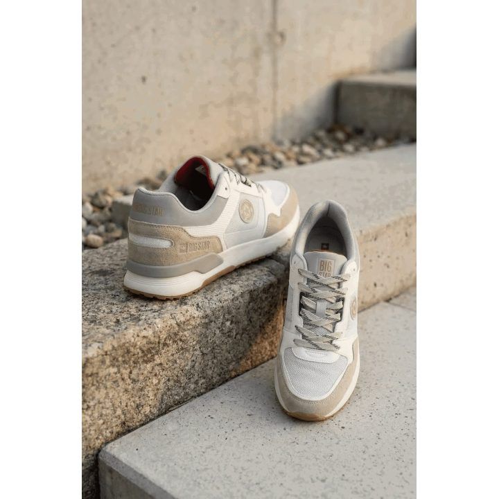 Vyriški sportbačiai ant platformos baltai-mėlyni Big Star BIG STAR SHOES