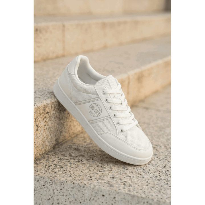 Vyriški sportbačiai su dirbtine oda balti Big Star BIG STAR SHOES
