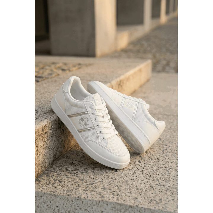 Vyriški sportbačiai su dirbtine oda balti Big Star BIG STAR SHOES