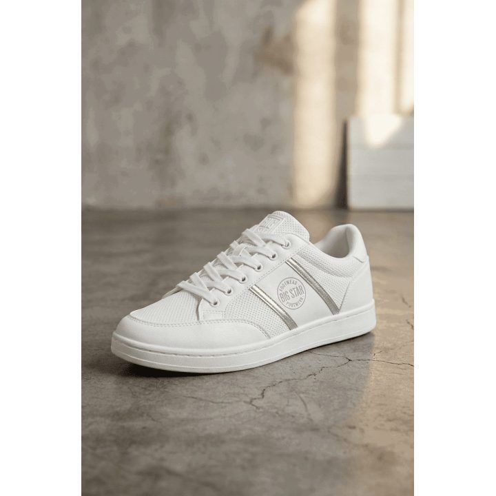 Vyriški sportbačiai su dirbtine oda balti Big Star BIG STAR SHOES