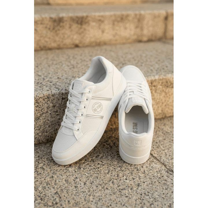 Vyriški sportbačiai su dirbtine oda balti Big Star BIG STAR SHOES
