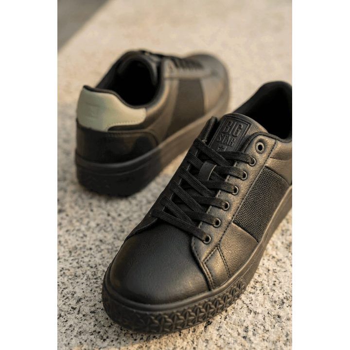 Vyriški sportbačiai iš dirbtinės odos juodi Big Star BIG STAR SHOES