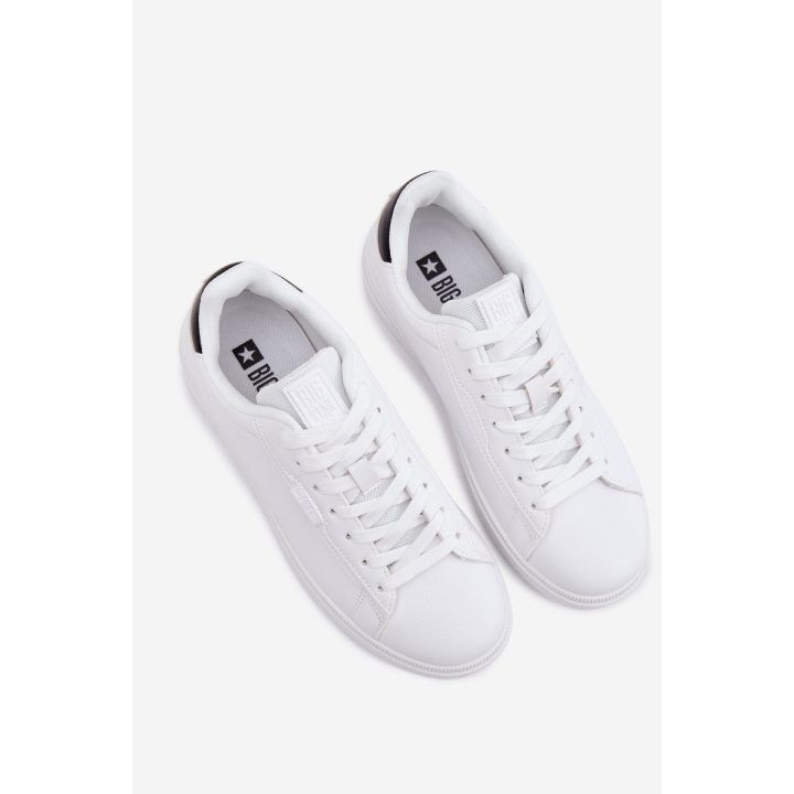 Vyriški žemo profilio sportbačiai iš dirbtinės odos balti Big Star BIG STAR SHOES