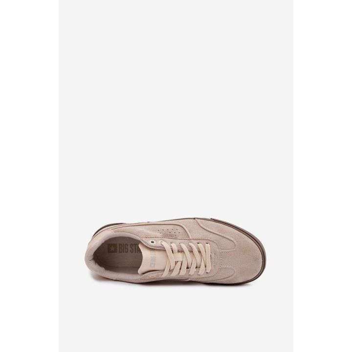 Vyriški sportbačiai iš zomšos smėlio spalvos Big Star BIG STAR SHOES