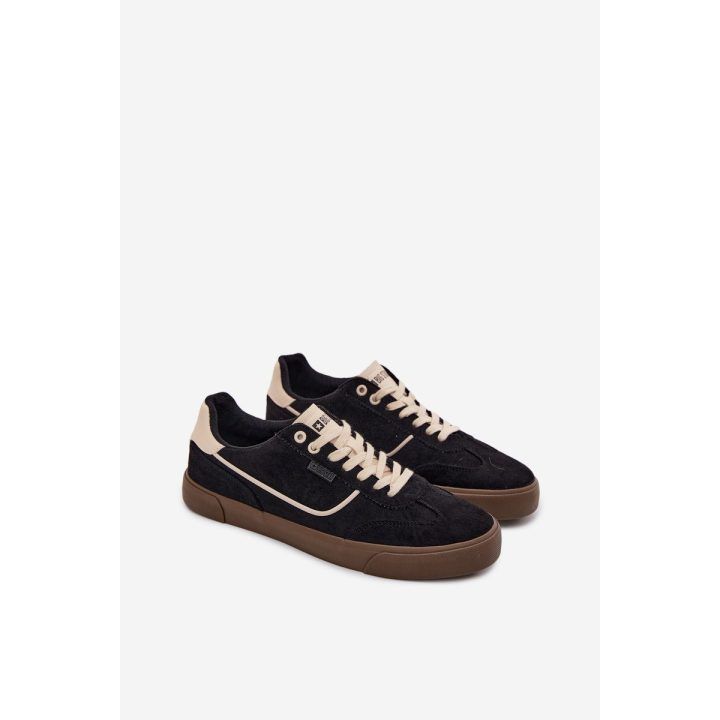 Vyriški sportbačiai iš zomšos juodi Big Star BIG STAR SHOES