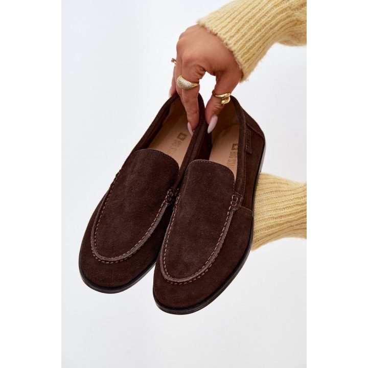 Moteriški mokasinai zomšos su plokščiu padu Big Star BIG STAR SHOES