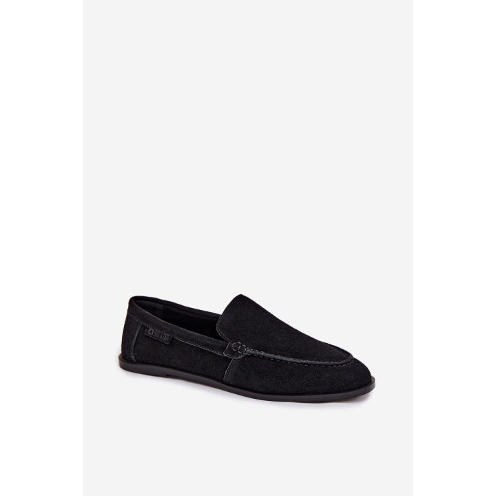 Moteriški mokasinai iš zomšos juodi Big Star BIG STAR SHOES