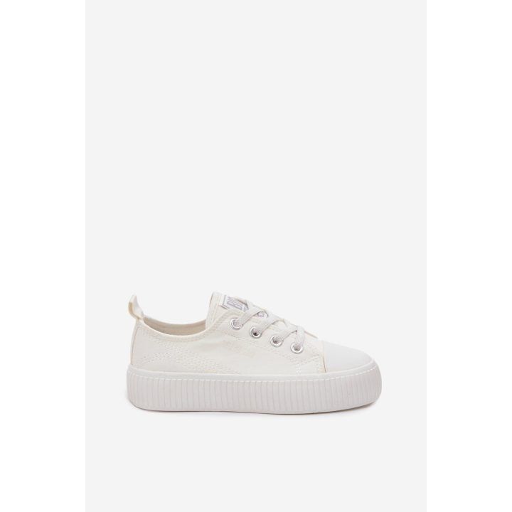 Vaikiški sportbačiai balti su elastinėmis gumelėmis Big Star BIG STAR SHOES