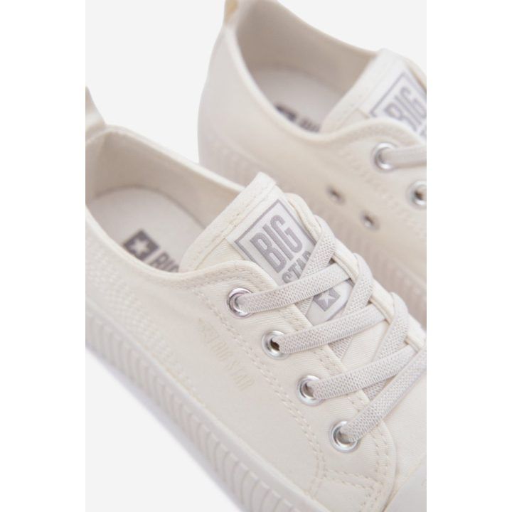 Vaikiški sportbačiai balti su elastinėmis gumelėmis Big Star BIG STAR SHOES
