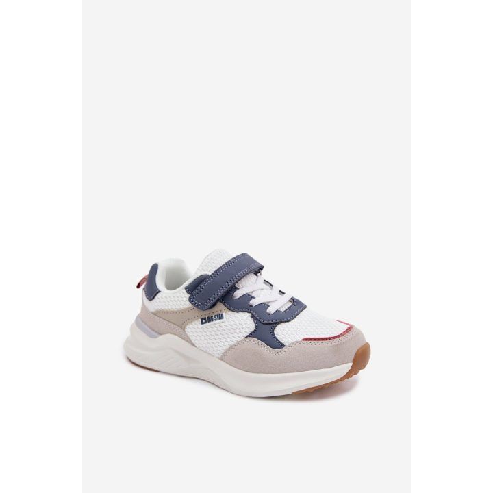 Vaikiški balti sportbačiai su lipniu užsegimu Big Star BIG STAR SHOES