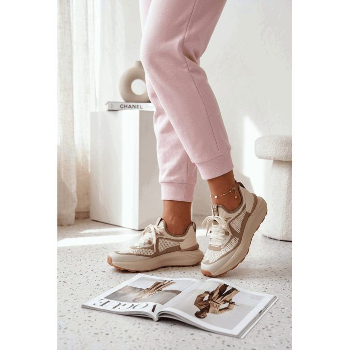 Sportiniai moteriški batai smėlinės spalvos Big Star BIG STAR SHOES