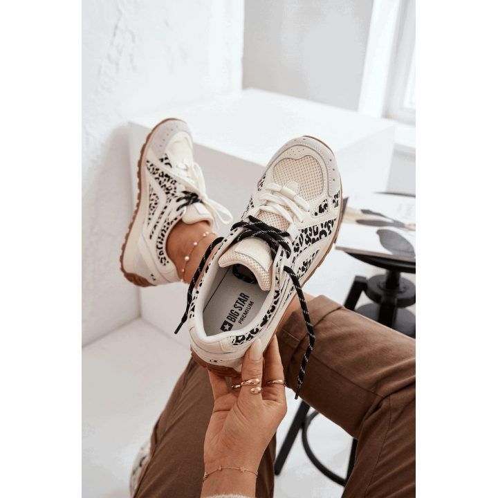 Balti moteriški zomšiniai sportiniai bateliai Big Star BIG STAR SHOES